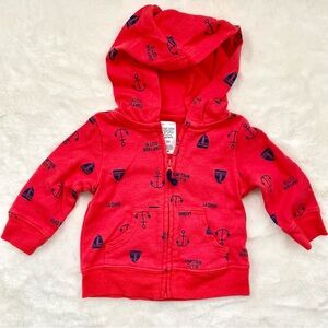 Carter’s Red Nautical Baby Hoodie